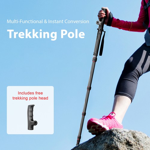 Carbon fiber camera monopod - carbon,