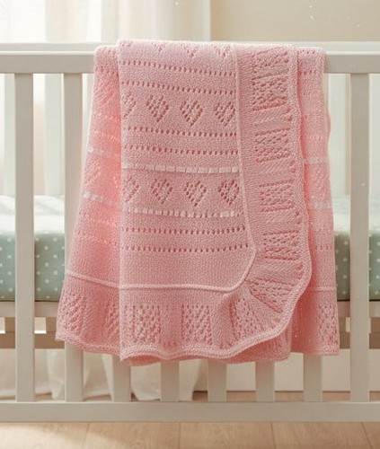 Knitted baby shawl spanish - knitted,