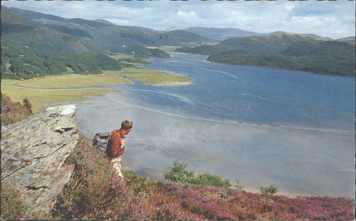 Barmouth wales 1969 postcard - barmouth,