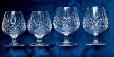 4 x EDINBURGH CRYSTAL Brandy Glasses. 2 x 5" Tall. 2 x 4½" Tall. VGC. 