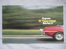 1970 Jaguar E-type Series 2 range foldout Brochure