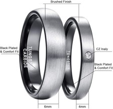 4mm/6mm Brushed Dome Mens