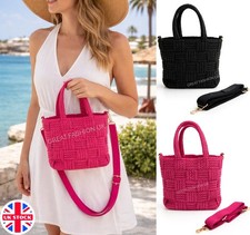 HandBag Beach Summer Rattan