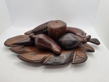 Vintage Wooden Fruit Bowl 6
