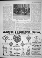 Original Old Antique Print 1904 Motor Car Smash Shepherds Bush Gsmiths London