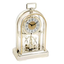 Rhythm Cont Mantel Clock Gilt