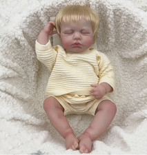 18" Lifelike Reborn Realistic Baby Doll Created by Artists With Love, Blonde Boy