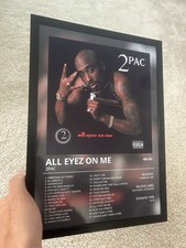 2Pac All Eyez On Me Album A4 Framed Print Poster With Frame