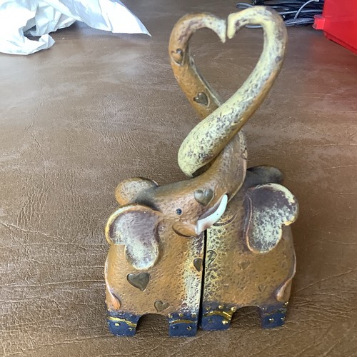 Loving elephants set resin - set,
