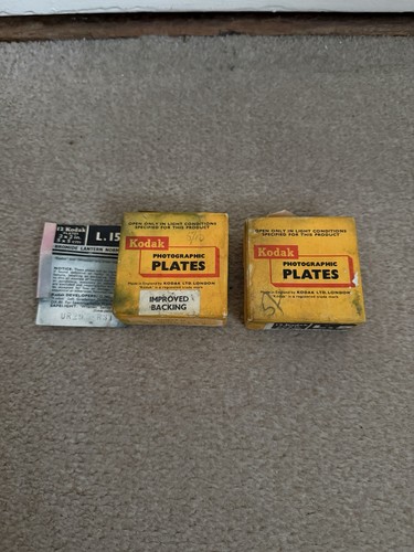 Kodak photographic plates - x,