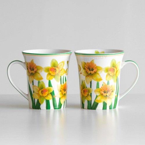 Fine china daffodil mugs - china,