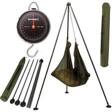 SABER CARP FISHING 60LB WEIGH SCALES + NGT WEIGHING TRIPOD SYSTEM WITH MUD FEET 