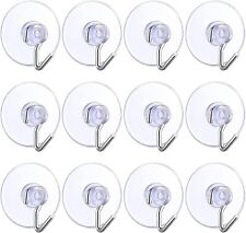 12Pcs  Clear Plastic Suction