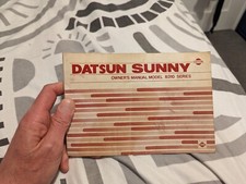 1978 Datsun Sunny B310 Series Owners Manual Handbook