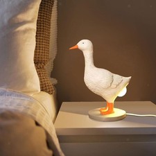 Duck Night Duck Egg Lamp Kids Adults Gift Art Figurine Lifelike Resin Crafts for