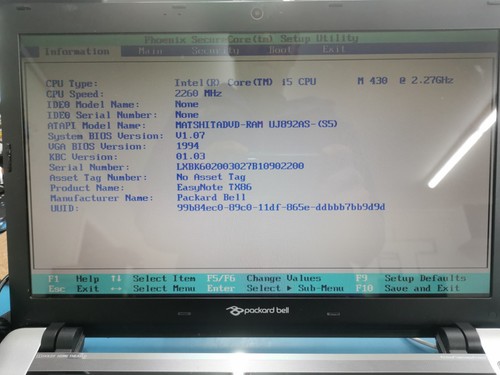 Packard bell easynote - packard, ms2300