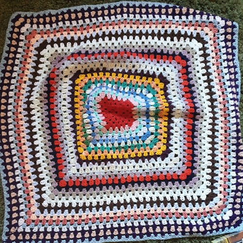 Handmade multicoloured crochet - multicoloured,