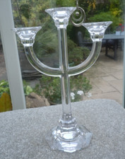 Villeroy & Boch 3 Arm Candelabra Lead Crystal Glass
