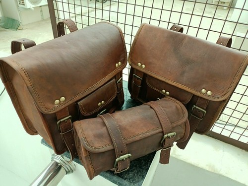 Leather motorcycle saddle - leather,
