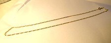 9ct 375 Gold Figaro Chain W2mm L20" W3.59g