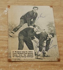 Watford Hand Signed Autographs Sammy Chung George Catleugh