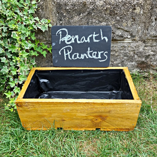 Wood rectangular trough garden - wood,