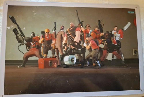 Tf2 team fortress tin sign - tf2,