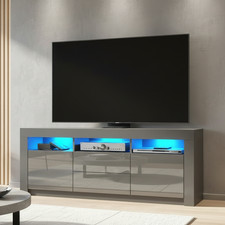 160cm TV Unit Grey Matt Body &