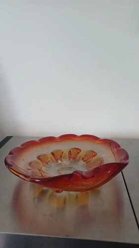 Orange and red glass