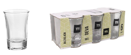 Shot glasses 38ml solid - 6x,