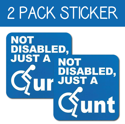 Funny car stickers - 2x, not