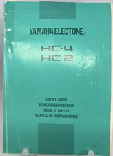 Yamaha Electone Organ Original Owner's Manual Models HC-4 & HC-2 Vintage 1980’s