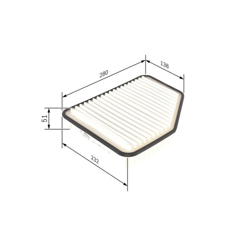 Bosch engine air - air, filter