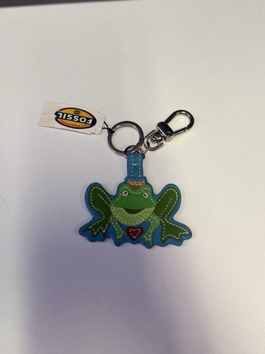Fossil frog charm keychain - frog, nwt