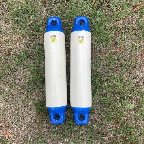 White inflatable boat fender - inflatable,