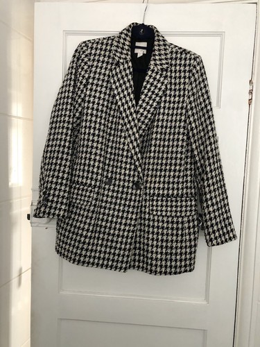 Houndstooth blazer size - h,
