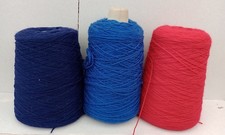Three Machine Knitting Cones Yarn Craft Wool used