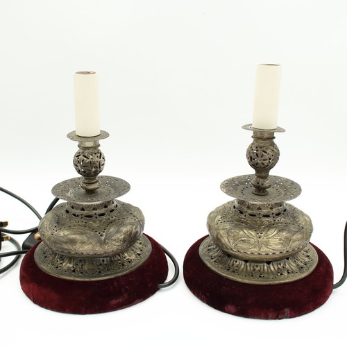 Pair islamic pierced - pair, metal