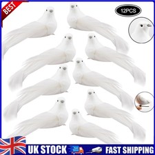 12PCS Clip-On White Dove