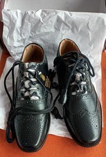 Men's Black Leather Ghillie