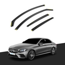 Mercedes E-Class W213 2016-2022 4 Door Saloon Wind Deflectors 4pc Tinted