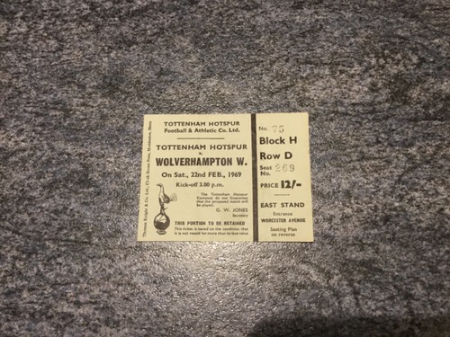 Ticket tottenham spurs v - 68/9,