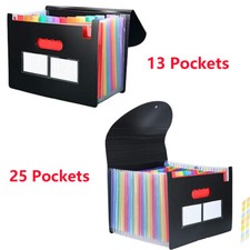 A4 Expanding File Organiser Paper 13/25 Pocket Expanding A4 Box Document Folder