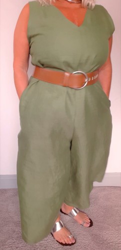 Olive oversized jumpsuit 100 - olive,