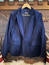 Woman’s M&S Navy Blue Velvet