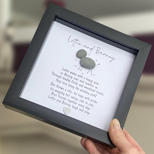 Personalised dog lover pebble - lover,