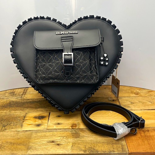 Martens black quilted - black,