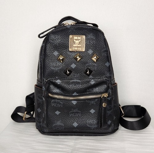 Mcm mini backpack womans black - backpack,