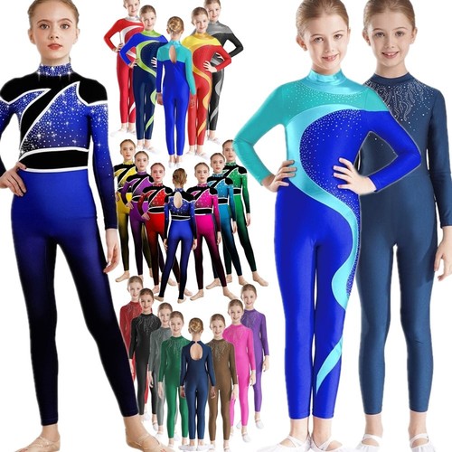 Girls long sleeve dance - long,