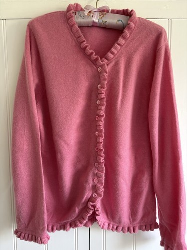 Brora pink cashmere - cashmere, cardigan